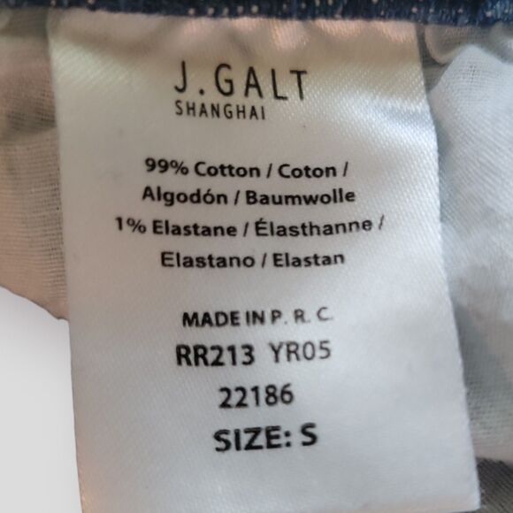 J. Galt Straight Leg Jeans Women's Blue Mid Rise Stone Wash Cotton Size Small - Picture 3 of 3